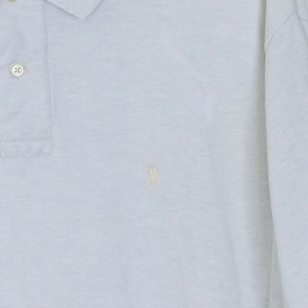Polo Ralph Lauren Mens‎ XXL Cream Short Sleeve Collared Polo Shirt Preppy Office